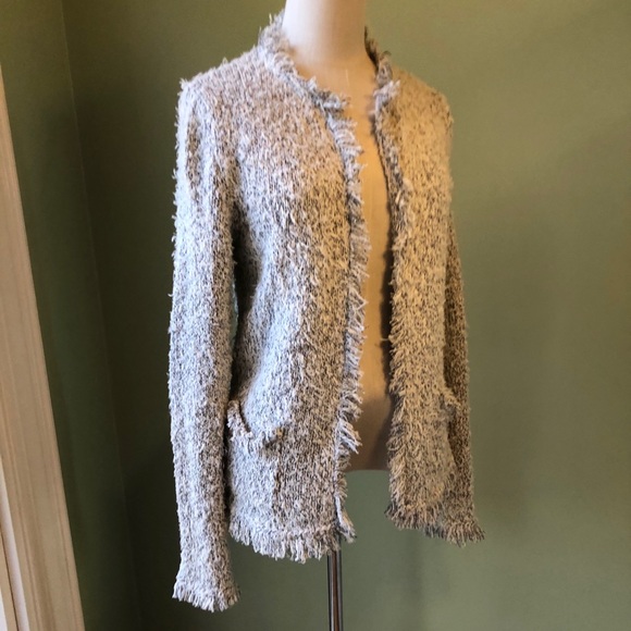 NEW! Etta:twa Anthropologie Fringe Open Cardigan - SIze Extra Small - Picture 8 of 12